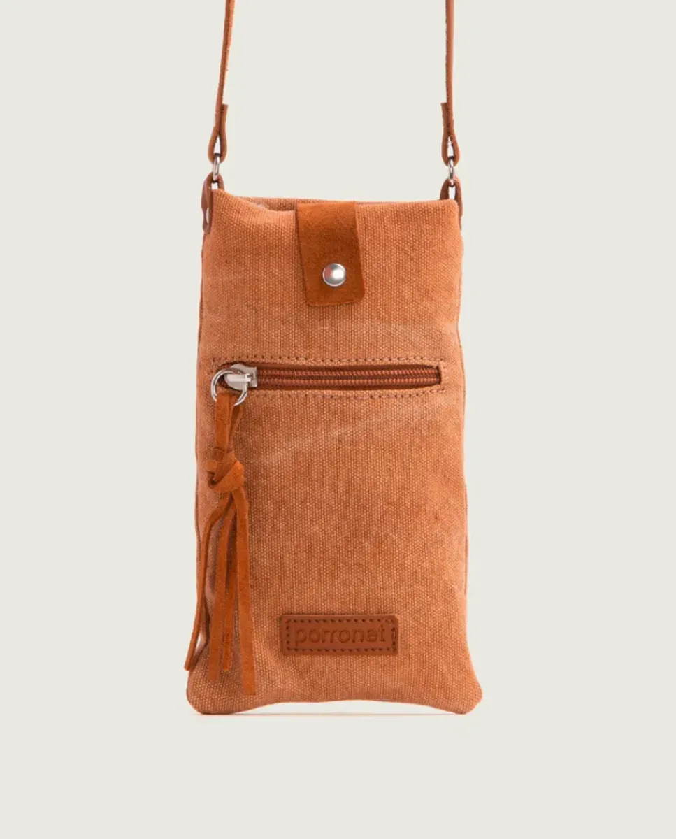 PORRONET Bolsos|Bolso Textil Cuero Malia