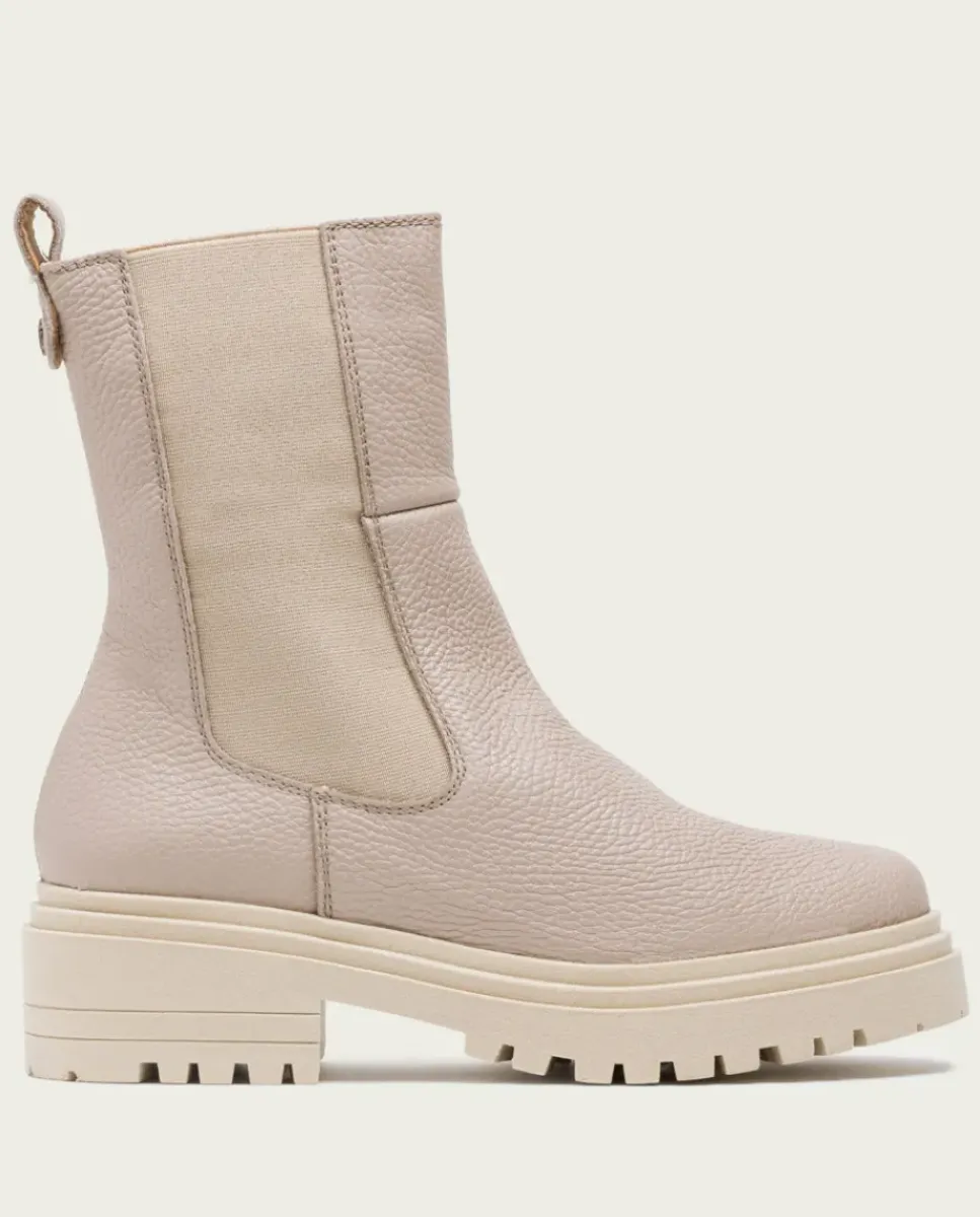 PORRONET Botines Planos|Botines Planos Taupe Con Elasticos Shelby