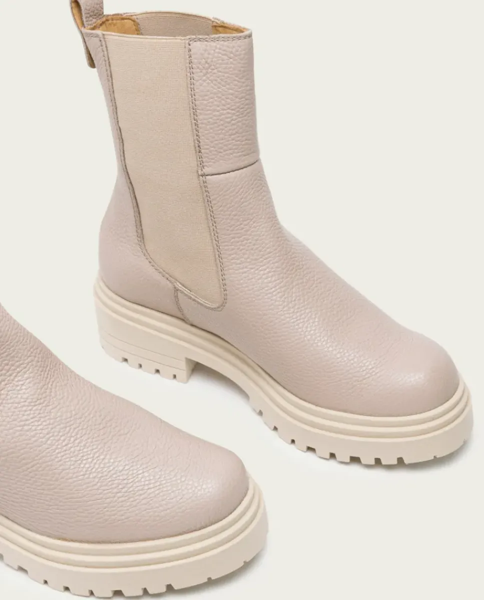 PORRONET Botines Planos|Botines Planos Taupe Con Elasticos Shelby