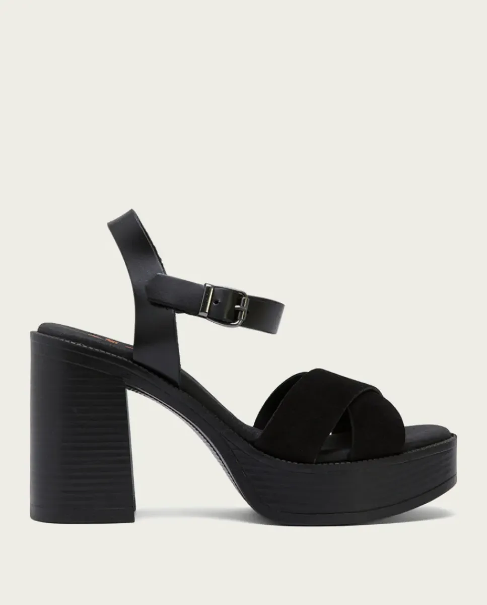 PORRONET Sandalias Tacón|Sandalia Tacón Alto Negro Alice
