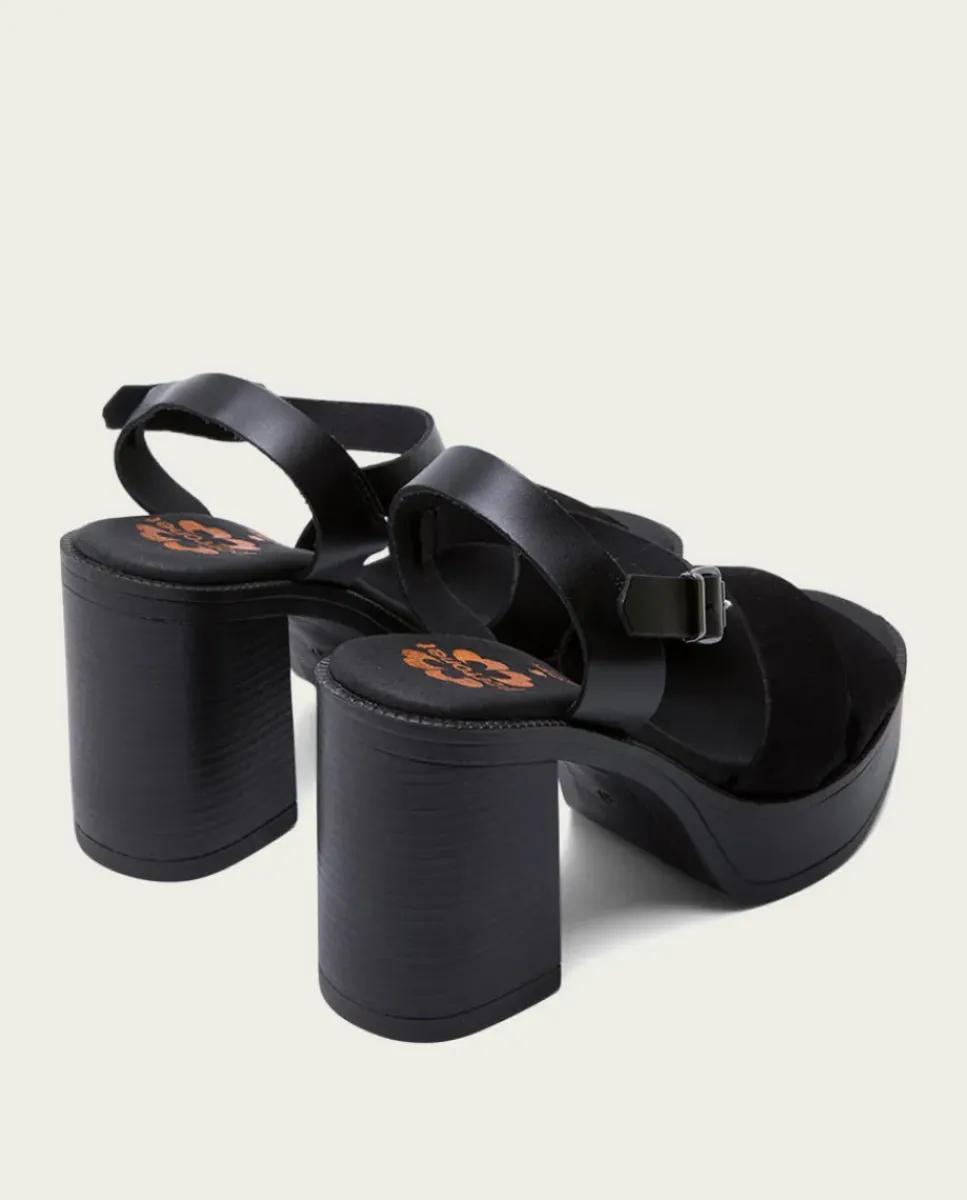 PORRONET Sandalias Tacón|Sandalia Tacón Alto Negro Alice